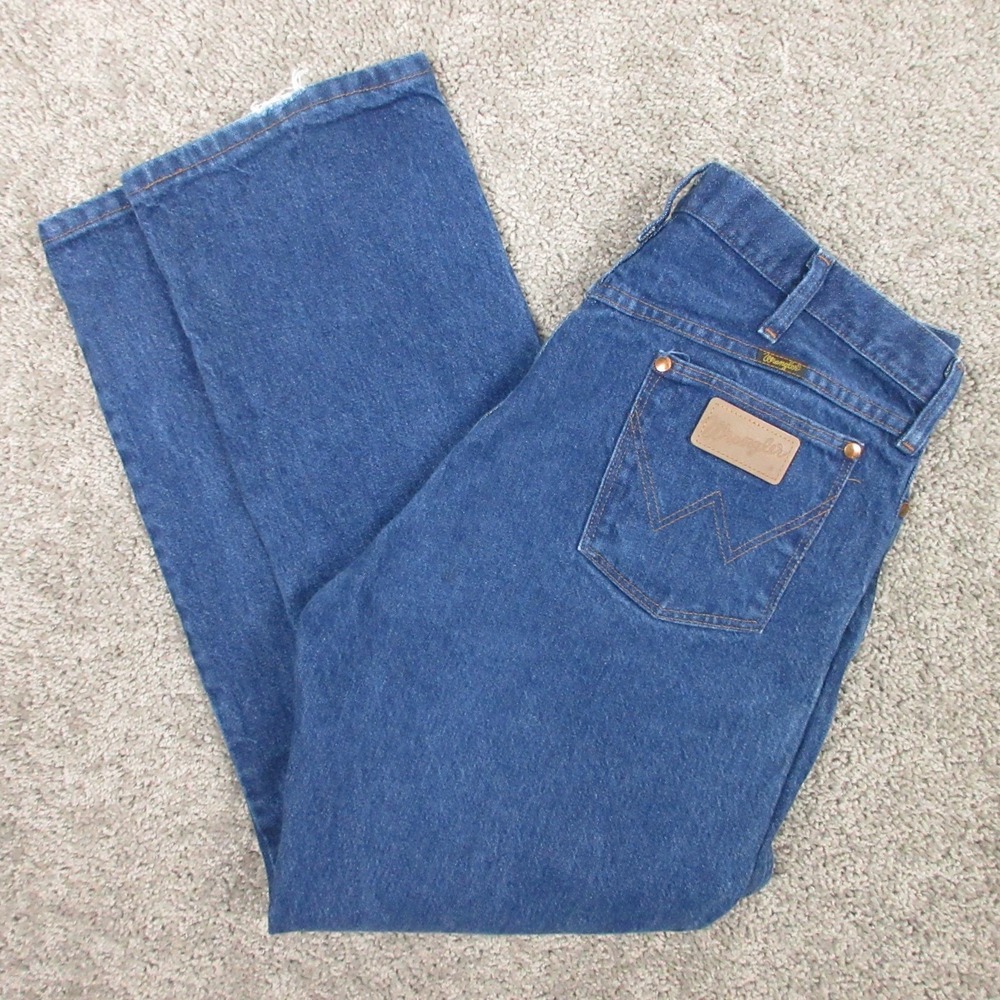 Wrangler Jeans Mens 36x30 Blue 13MWZ Cowboy Cut Original Western Denim‎ Pants